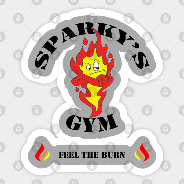 Sparky's Gym Sticker by kragenjehvitz